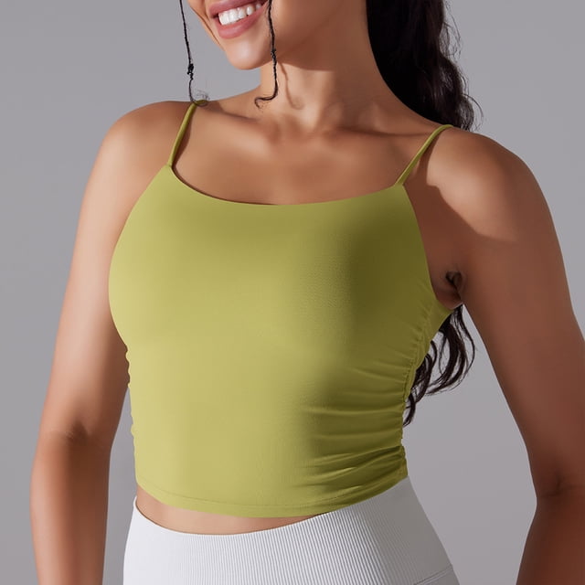 LSLJS Yoga Soutien-Gorge pour Femmes Respirant Séchage Rapide Modelant Dos Blazer Entraînement Physique Col Rond, Débardeurs Camisole pour Femmes