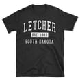 thumbnail image 1 of Letcher South Dakota Classic Established Men's Cotton T-Shirt, 1 of 1
