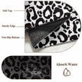 thumbnail image 6 of Ombre Leopard Washable Area Rug 2x3 Print Black White Gradient Low-Profile Area Rugs with Non Slip Backing Indoor Floor Carpet for Entrance Living Room Bedroom Home Office, 6 of 9