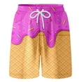 thumbnail image 4 of MNCEKFOD Toddler Shorts for Kids Boys Ice Cream Printed Elastic Drawstring Waist Shorts Breathable Beachwear Relaxed Fit Short Pants Hot Pink 10-12 Years, 4 of 4