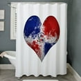 thumbnail image 3 of CafePress - Dominican Heart - Unique Fabric Shower Curtain 70" x 72", 3 of 3