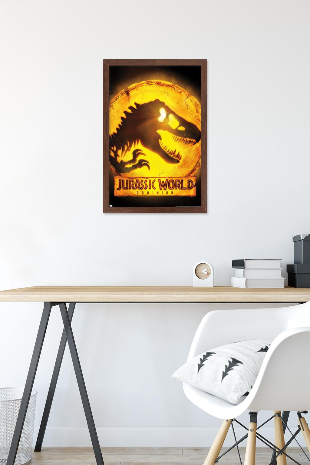 Jurassic World: Dominion - Logo One Sheet Wall Poster, 14.725" x 22.375" Framed