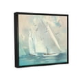 thumbnail image 3 of Stupell Sailboats Ocean Water Waves Landscape Painting Black Floater Framed Art Print Wall Art, 3 of 9
