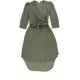 thumbnail image 1 of Vestido cruzado con cinturón bar III para mujer verde 2, 1 of 2