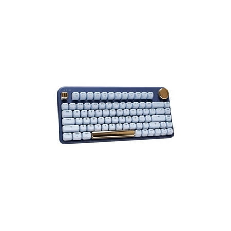 AZIO - IZO Wireless Mechanical Blue Clicky Switch Keyboard - Blue Iris