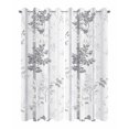 thumbnail image 2 of nqOlkjepod Outdoor Curtains for Patio Waterproof, Grey Forest Striped Outdoor Privacy Panels Grommet, Gray Ombre Tree Branches Blackout Outside Curtains for Porch/Cabana/Pergola 54"x84", 2 Panels, 2 of 8