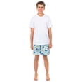 thumbnail image 2 of Disney Stitch Pajamas Men's Tropical Vibe Lounge Sleep Shorts, 2 of 5
