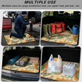 thumbnail image 3 of Xixirimido Universal Car Trunk Mat, All Weather Trunk Protection Cargo Liner Stylish Auto Interior Accessories Durable Cargo Mat 29" x 39", Vintage Boho Mandala Butterfly, 3 of 7