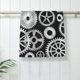 thumbnail image 5 of KLL Metallic Gears Ultra Absorbent & Soft Hand Towels for Bath, Hand, Face, Gym and Spa-27.5x16in, 5 of 7