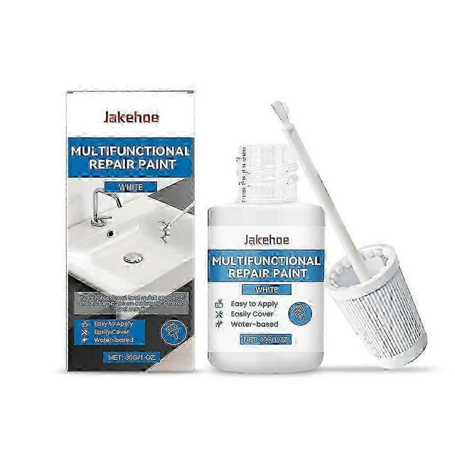White Enamel Paint 30ml Bath Enamel Repair Strong White Enamel Up Paint For Repairing Small Scratches Defects And Cracks In Bathtubs And Ceramic Sinks