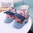 thumbnail image 2 of Sombrero de béisbol ajustable para niños, gorra de béisbol con bordado de Disney, Marvel, Spiderman, Mickey Mouse, sombrero de sol, vaquero, Hip Hop Fivean unisex, 2 of 2