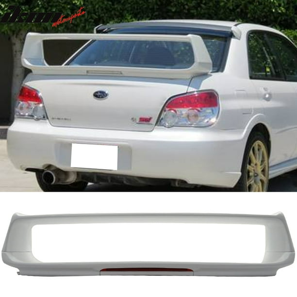 Ikon Motorsports Compatible With 02 07 Subaru Impreza Wrx Sti Abs Painted 51e Aspen White Trunk Spoiler Walmart Com Walmart Com