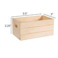 thumbnail image 2 of Wooden Crate - Wood Slat Crates, 2.3x5.5x3 in. - 5 Pack - Perfect for Gift and Decorating - Design may vary, 2 of 5