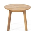 thumbnail image 3 of Noble House Brooklyn Outdoor Acacia Wood Side Table in Teak/Brown, 3 of 7
