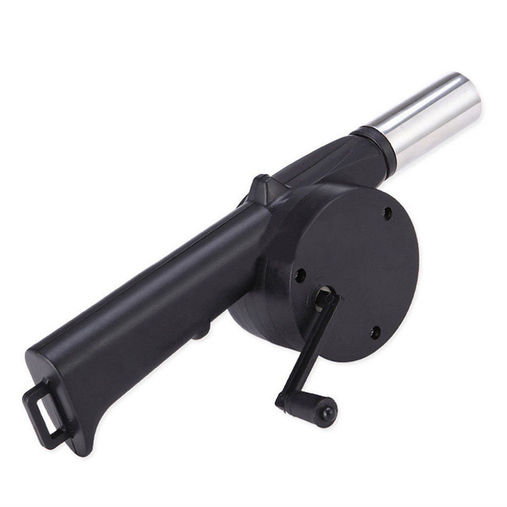 SANWOOD BBQ Fan Powerful Hand Crank Barbecue BBQ Fire Fan Air Blower Bellow Outdoor Camping Tool - image 3 of 6
