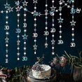 thumbnail image 2 of Exquisite4 Strings 3M 30th Birthday Decorations Number, 30 Circle Dot Twinkle Star Garland Metallic Hanging Streamer Bunting Banner Backdrop, 2 of 4