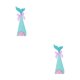 thumbnail image 3 of Wosthever 20 bolsas únicas con adhesivo: cajas de regalo para fiestas simples y modernas, chapado en polvo brillante de doble cara sin TBlue + Sirena Azul+Púrpura 2Conjunto, 3 of 6