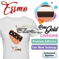 thumbnail image 1 of ESSMO Rose Gold Chrome Heat Transfer Vinyl HTV Sheet T-Shirt 20" Wide Iron On Heat Press 20"x600", 1 of 7