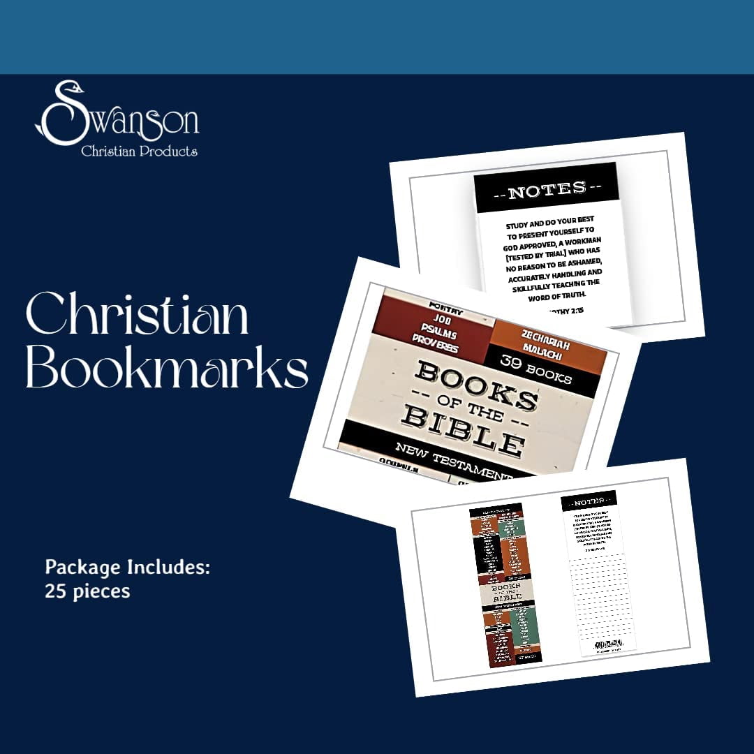 Swanson Christian Supply 17281X Bookmark - Books of The Bible - Pack of 25