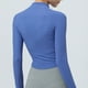 thumbnail image 5 of Chaquetas y abrigos casuales con capucha de manga larga para mujer, traje de entrenamiento de manga larga, cuello alto, doble bolsillo, abrigo de yoga, cremallera de doble cabeza, abrigo deportivo par, 5 of 7