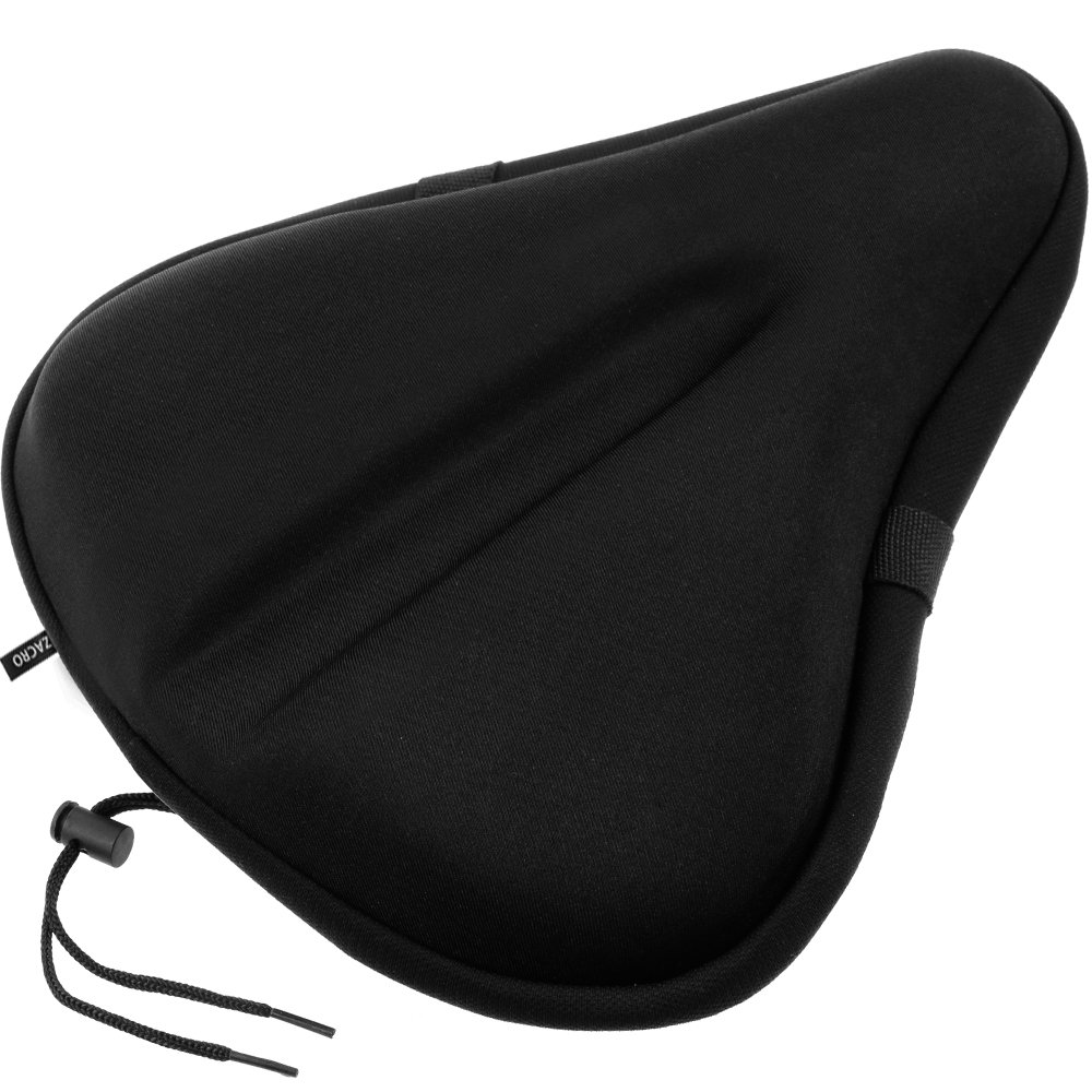 Zacro Bike Seat Cover Exercise Bicycle Saddle Soft Pad Comfortable Bike Cushion, Large Size