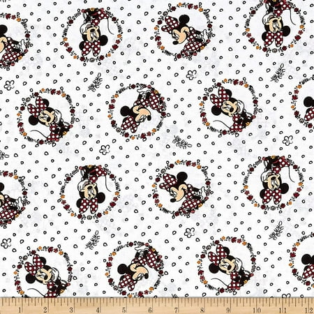 Springs Textiles Disney Traditional Minnie Badge Multi Fabric