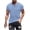 Blue, variant on Rloper-Lop Mens Crewneck T Shirts Casual Stylish Striped Printing Tees Lightweight Short Sleeve Striped Printign Shirts Summer Outdoor Tops Blue 3XL
