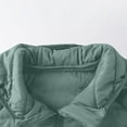 thumbnail image 4 of Mrmaere Men's Hooded Quilted Puffer Jacket Zippered Pocket Warm Insulated Coat for Winter Casual & Outdoor Wear Mint Green L, 4 of 8