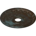 thumbnail image 3 of Ekena Millwork 20"OD x 3 5/8"ID x 1"P Jackson Ceiling Medallion (Fits Canopies up to 5 1/8"), Hand-Painted Bronze Blue Patina, 3 of 8