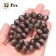 thumbnail image 3 of Uxcell 32 piezas de cuentas de piedra ojo de gato negro y gris de 12 mm, cuentas redondas suaves de cristal sueltas para hacer joyas, pulseras, collares, aretes, DIY, 3 of 7