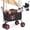 black, variant on Lumeavetra 3-in-1 Beach Fishing Cart, Heavy-Duty Folding Wagon with All-Terrain Inflatable Tires, Convertible to Chair & Bench with Cushion, Rod Holders and Durable Oxford Bag