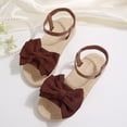 thumbnail image 6 of hoksml Women Open Toe Ankle Strap Flat Sandals, Big Bow Cloth Upper Espadrille Platform Casual Summer Sandals, 6 of 9