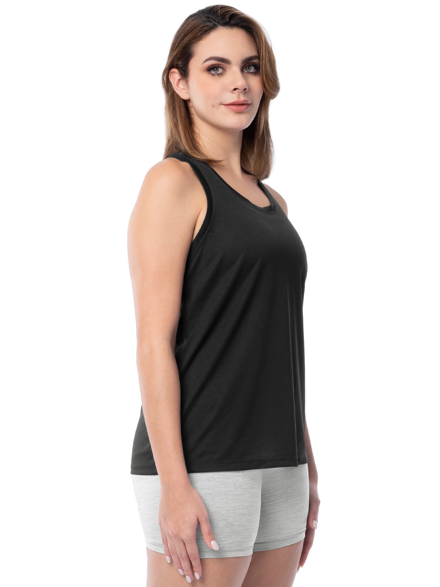 Athletic Works Women's Core Active Texture Knit Racerback Tank Top, Sizes XS-XXXL