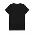 thumbnail image 2 of Camisetas para mujer, de verano, casual, manga corta, cuello redondo, con estampado, color blanco negro, blusa[Graphic Print Tee] Summer Graphic Print T-Shirt - Short Sleeve Crew Neck Casual Top for, 2 of 6