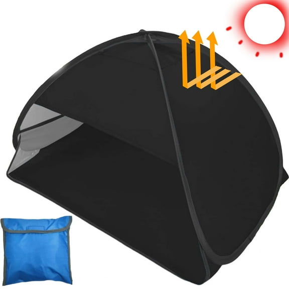 Uveego Mini Head Sun Shelter Tent,Pop Up Beach Shade Sun With Windproof Design & Sun Protection,Top Phone Holder,Foldable