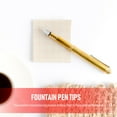 thumbnail image 3 of 20pcs Pen Fountain Pen Pens Fountain Pen Replacement Nibs Practical Stationeries Pen Accessories Pen Tips For Students Pen Replacement Tips Pen Replacement Nibs Replacement Head Metal Sharp Po, 3 of 6