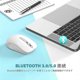 thumbnail image 3 of Pure White Bluetooth Mouse, 2.4g Wireless Bluetooth Mouse Dual Mode (bluetooth 5.0/3.0+usb), Computer Mouse, 3 of 4