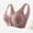 17-Pink, variant on YWDJ Push up Bras for Women Plus Size Wide Back Wide Strap Front Close Sleep Bras No Wire Comfy Bras Full Coverage Wrap Lounge Bras Padded Plus Size Comfort Bras Solid Comfortable Bras Beige L