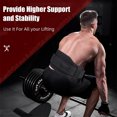 thumbnail image 4 of Weight Lifting Belt for Gym Fitness Training - Nylon Padded Double Belt with Lumbar Back Support for Bodybuilding, Functional Training, Powerlifting, Deadlifts Workout & Squats, 4 of 5