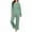 Green, variant on Bosfbaoi 2 Pack Womens Pajama Sets, Long Sleeve Pjs Lounge Set, Soft Comfy Sleepwear Spring Summer Loungewear