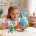 thumbnail image 3 of Dserhfy 2 Pcs 3D Printed Easter Egg with Bunny Inside Prefilled Easter Bunny Egg for Easter Basket Stuffers Spring Party Decor, 3 of 8