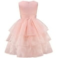 thumbnail image 3 of Costume de Sorcière Rose pour Filles, Robe d'Halloween, Tenue de Cosplay pour Anniversaire, 3 of 8