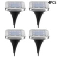 thumbnail image 2 of 4 luces solares enterrada de 8 LED para exteriores, decoración de caminos y jardines, 2 of 13