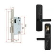 thumbnail image 1 of Door Lock, Tuya Digital Electronic Smart Door Lock With Biometric Camera Fingerprint Smart Card Password Key Unlock ,Easy to Install, 1 of 7