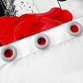 thumbnail image 4 of Ensemble de Rideaux de Fenêtre Roses Rouges de 2 Panneaux, Rideaux Rétro Hippie Graffiti Noir et Blanc, Rideaux Romantiques de la Saint-Valentin pour la Décoration de Chambre d'Enfants Garçons, 52wx63l Pouces, 4 of 6