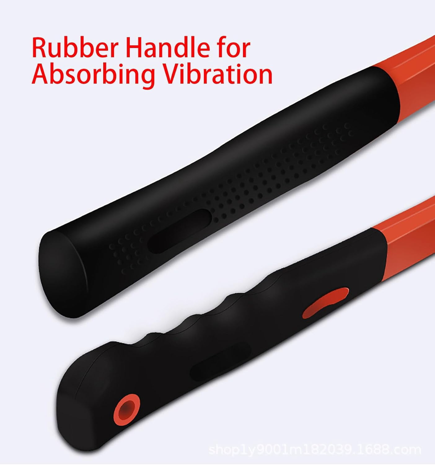 CD-12 Oz Rubber Mallet Hammer with Shock-absorbing Fibre Handle for Floor Installation, Camping, Tent Stakes, Home Decoration Construction and Woodworking (1)*1