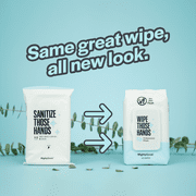 MightyGood. 40 Count Wipe Those Hands Antibacterial Wipes, Fragrance and Alcohol Free (1 Pack) MGSWTH40CT16