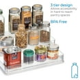 thumbnail image 2 of iDesign BPA-Free Plastic 3-Tiered Spice Kitchen Organizer, Clear, 2 of 7