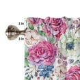 thumbnail image 6 of Watercolor Flower Rose Wild Fruit Curtain Home Decoration Living Room Short Curtains Window Treatments For Kitchen Bedroom, 6 of 6
