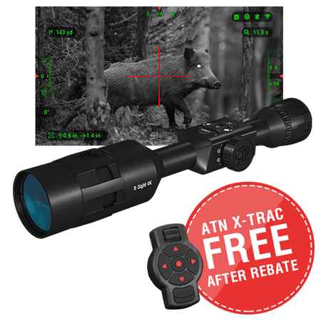 ATN X-Sight 4K Pro 5-20x Smart Day/Night Rifle Scope - Ultra HD 4K technology with Full HD Video, 18+ hrs Battery, Ballistic Calculator, Rangefinder, WiFi, E-Compass, Barometer, IOS & Android (Best Wifi Finder App Android)